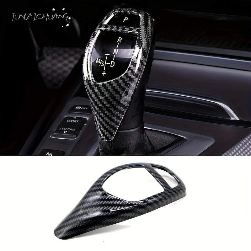Carbon Fiber Gear Shift Knob Cover for BMW F20 F21 F22 F23 F30 F32 F34 F35 F36 F06 F12 F25 F26 F15 F16 Premium Interior with Precision Fit & Stylish