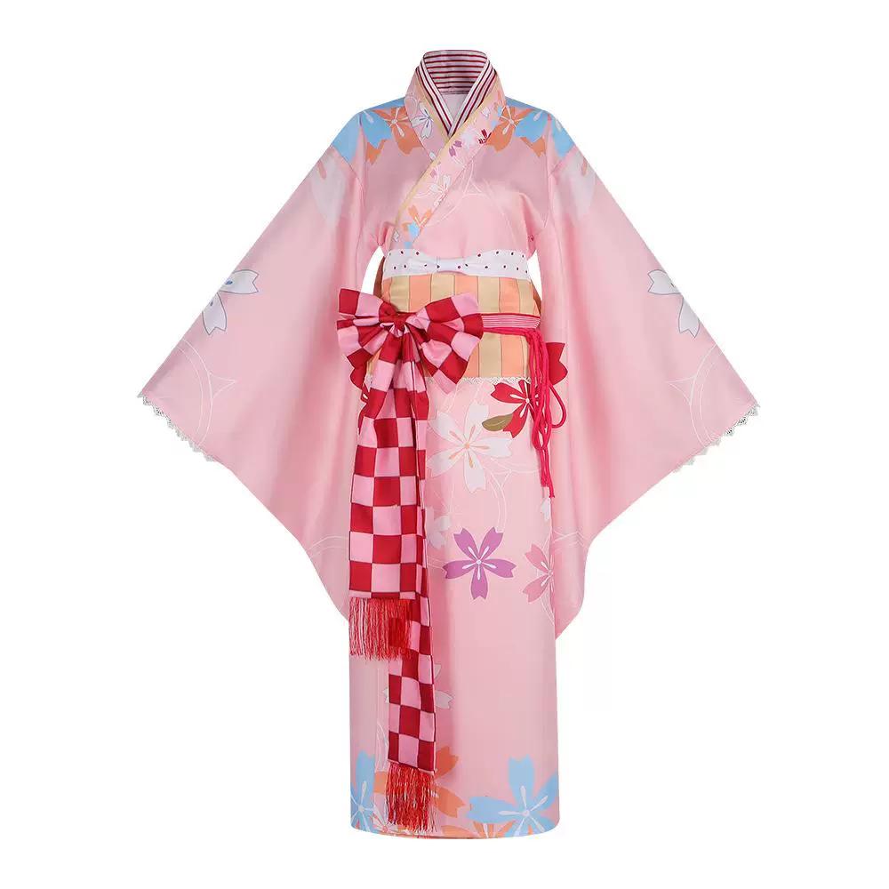 Puella Magi Madoka Magica Kaname Madoka Cosplay Kimono Anime Carnival