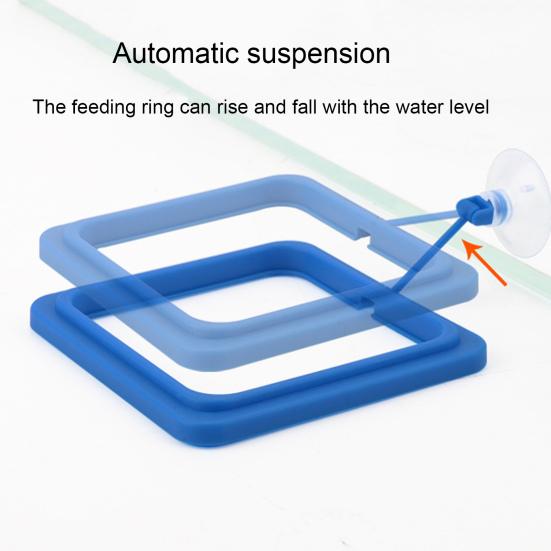 Kroužek na krmení pro ryby Pevná plocha na krmení Závěs na tácek Plastové akvárium Plovoucí kroužek na krmení pro ryby s přísavkou pro zlatou rybku Guppy Betta