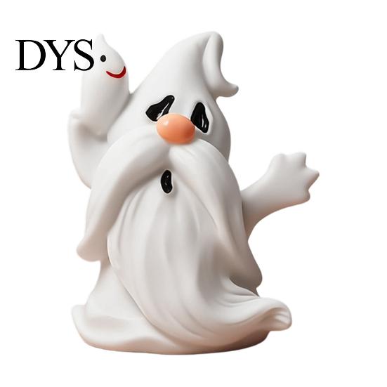 Decorative Seasonal Accents Halloween Ghost Gnome Figurines, Resin Tabletop Decoration, Cute Figurines Statue, Ornaments for Indoor Outdoor Home Party