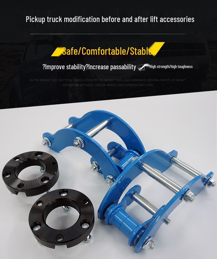 Jeep V31/V32/V33 Speed Runner/Delica/Cheetah Q6 Black Gold Steel Plate Hanger - Extended & Lifted Modification