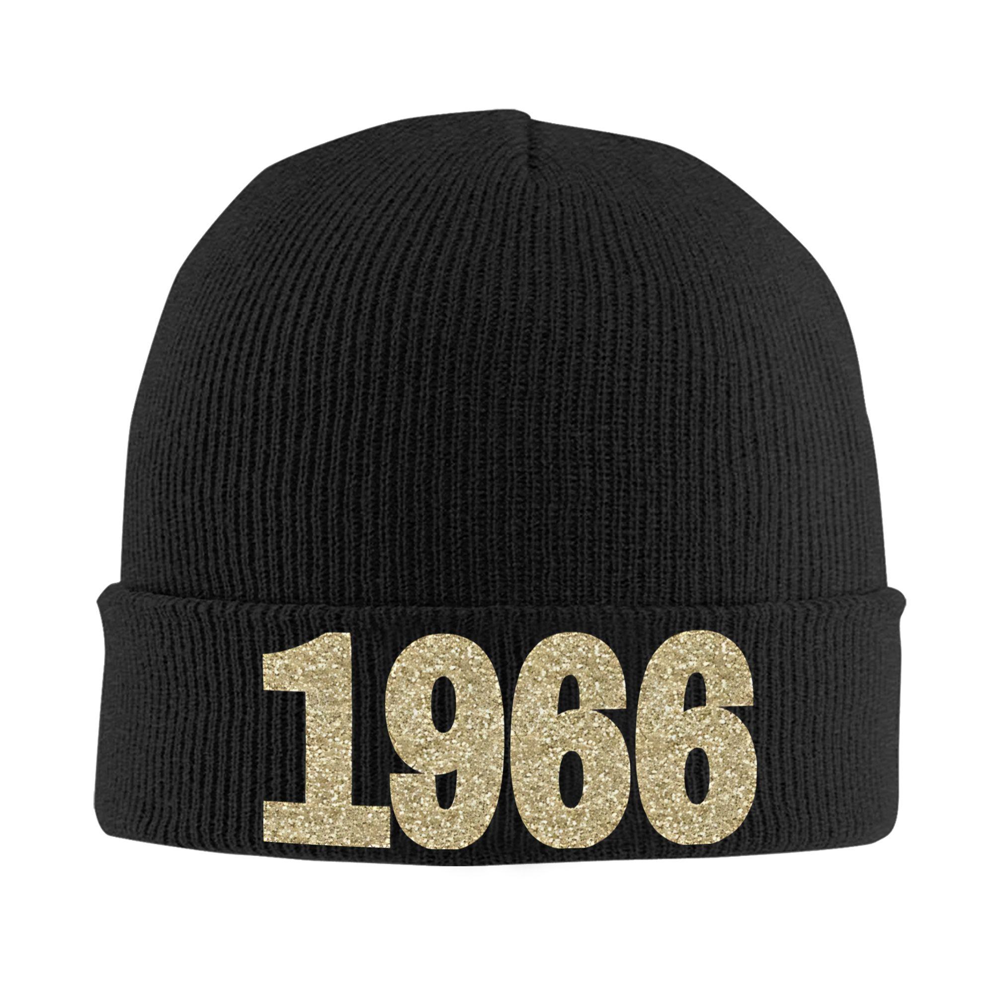 

Сделано в 1966 году Родился в 1966 году 60 лет Свободная шапка-бини для унисекс Зимняя теплая вязаная шапка-бини One Size