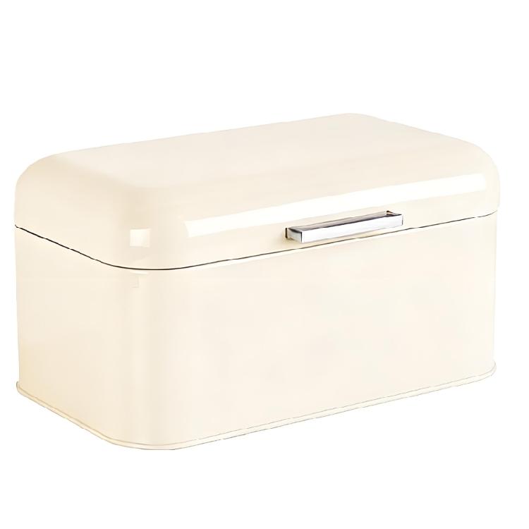 Caja de Almacenamiento de Pan con Tapa Giratoria Tradicional Contenedor de Almacenamiento de Alimentos con Tapa Giratoria Para Apertura Rápida