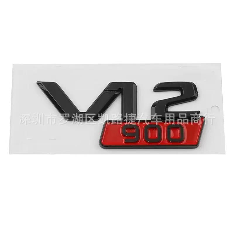 ABS Car Rear Trunk Badge Sticker Body Side Emblem for V12 700 800 850 900 W213 W210 W207 W205 CLK CLA GLC GLS ML