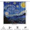 Van Goghs Sternennacht: Künstlerisches Meisterwerk Duschvorhang Für Eine Einzigartige Und Inspirierende Badezimmerdekoration