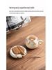 Cat-Themed Ceramic Coffee Mug & Saucer Set for Women