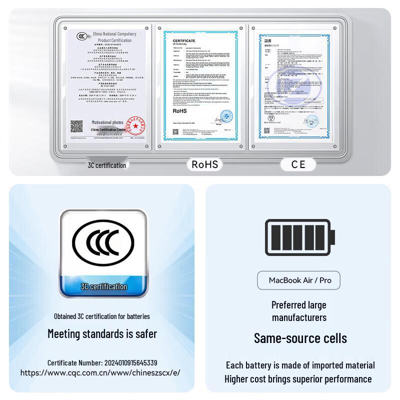 llano Laptop Battery for MacBook Pro 15-inch A1417 A1398