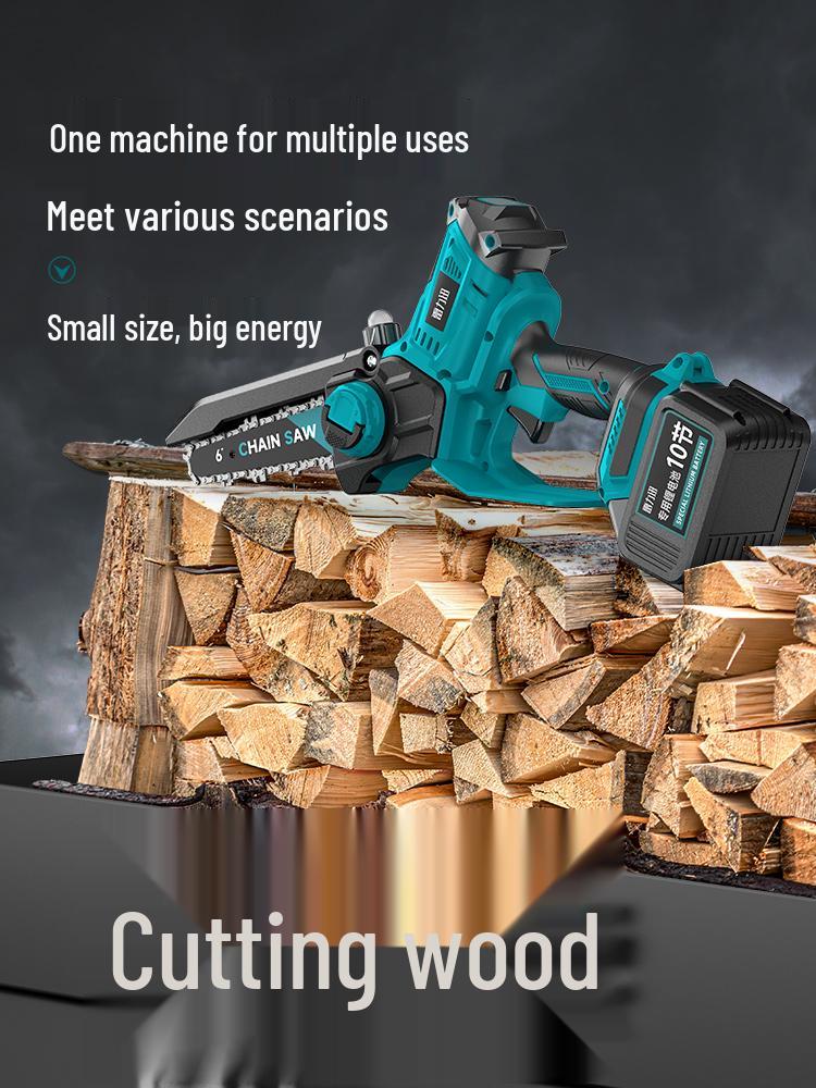 Rechargeable Handheld Electric Chainsaw for Tree Cutting and Firewood