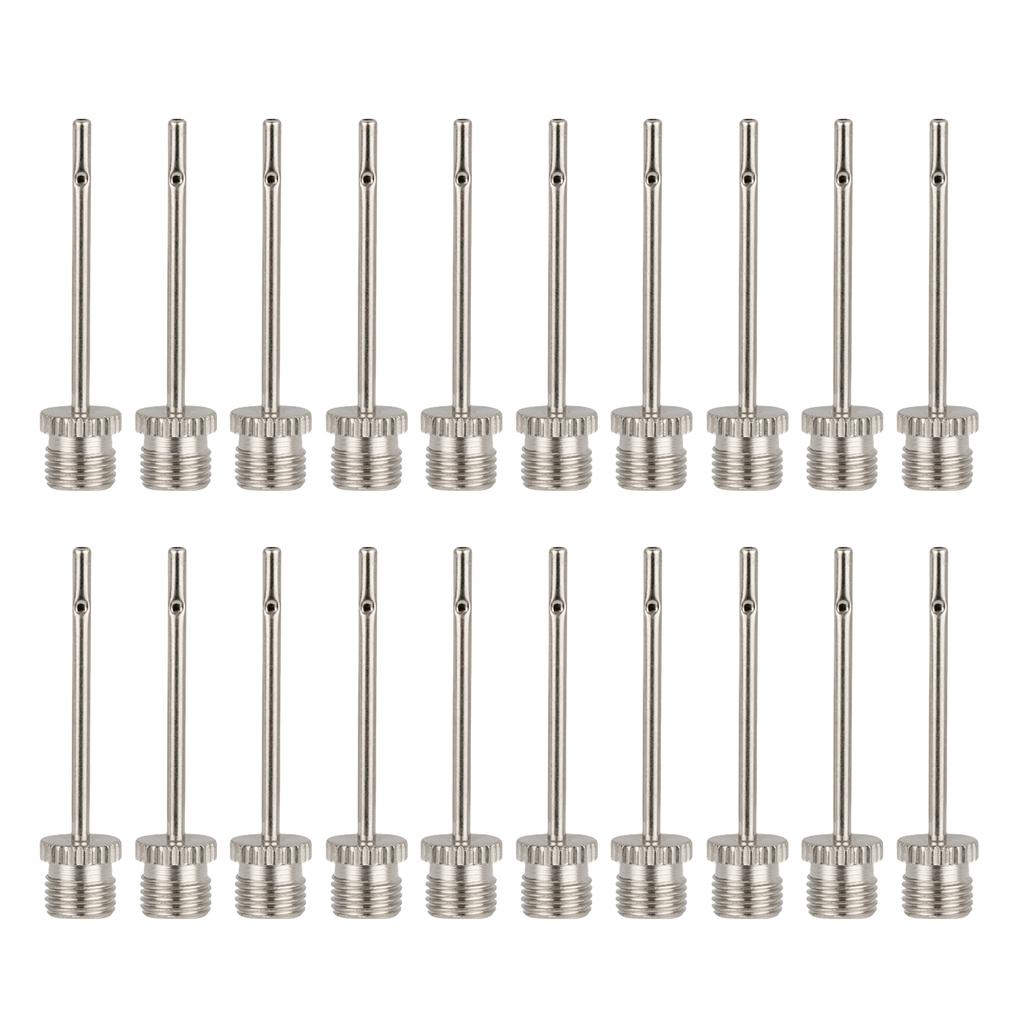 20Pcs Replacement Stainless Inflation Needles Inflatable Needles Universal Balls Air Pump Needles for Basketball Soccer
