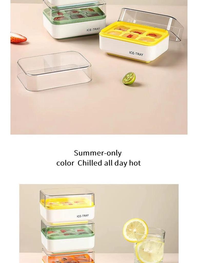 Household Silicone Ice Cube Tray - Soft, Mini Mold for Freezing and Storing Ice Cubes