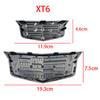 For Cadillac XT6 2Pcs ABS Car Front Logo Emblem Styling Cover Rear Trunk Badge Emblems Sticker Exterior Accessories