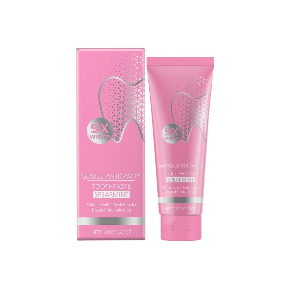 Whitening Toothpaste, Safe For Gums, Reduces Stains And Tartar, Freshens Breath, Reduces Cavities, Inhibits And Cleans Teeth.