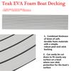 Universal 17.7"X94.5"EVA Foam Teak Sheet Marine Flooring Yacht Boat Car Truck RV Decking Self-Adhesive Pad Thickness 0.24" Non absorption