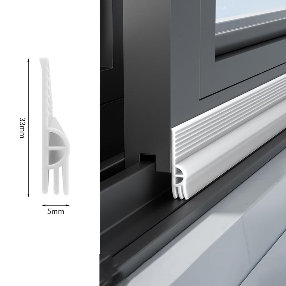 

Sliding Window and Door Seal Strip 4m TPE Thermal Insulation for Effective Airflow Blockage and Sound Proofing білий
