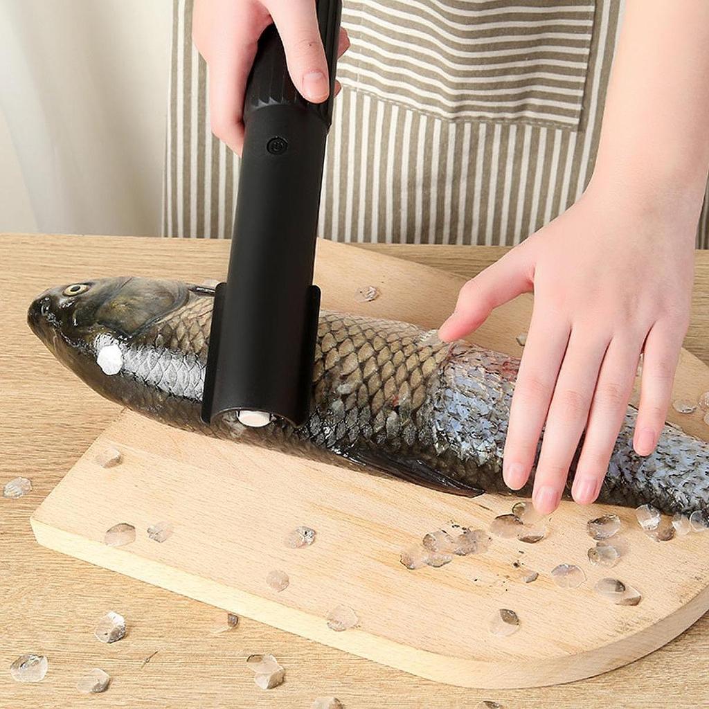 Raschietto Elettrico per Pesce Ricaricabile USB Impermeabile Rimuovi Squame di Pesce Pulitore Squame di Pesce Coltello Portatile per Squame di Pesce Attrezzi per Frutti di Mare