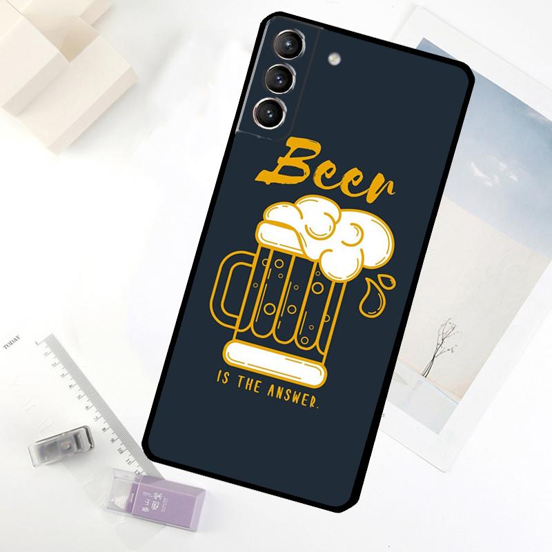 

Beer Mug Beer Bubbles Phone Case For Samsung Galaxy S25 FE S20 FE S21 S22 S23 S24 S25 S26 Ultra S10 S25 Plus Cover Galaxy S26