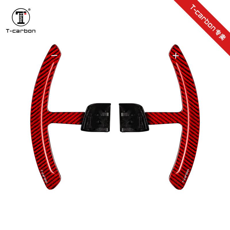 True Carbon Fiber T-Carbon Shift Paddles for Cayenne, Panamera, and Taycan Mac