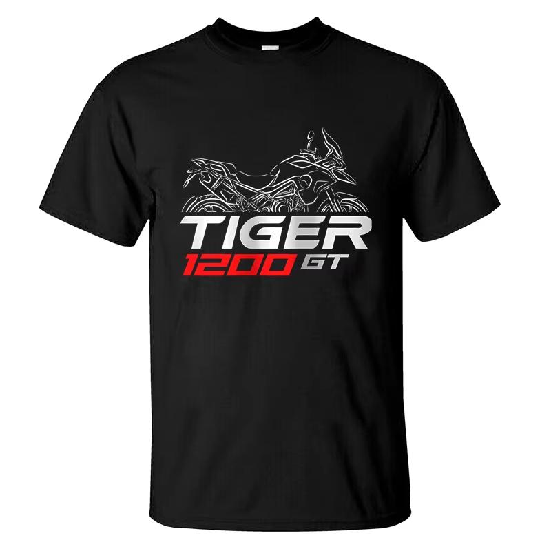 Men's T-shirt Victory Tiger Explorer 1200 GT Rally XC 900 Rally Pattern Casual T-shirt Clothing Cotton Short Sleeve T-shirt
