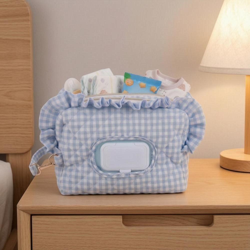 Tissue Dispensing Opening Baby Wipes Bag Polyester Tissue Storage Bag Mother and Baby Supplies
