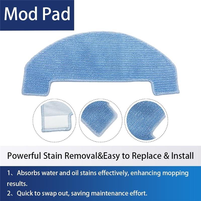 YCOC-Microfiber Mop Cloth(10PCS) For Ultenic T20 Pro For Honor For Choice S3 S3 Plus R3/R3 Plus Vacuum Cleaner Accessories