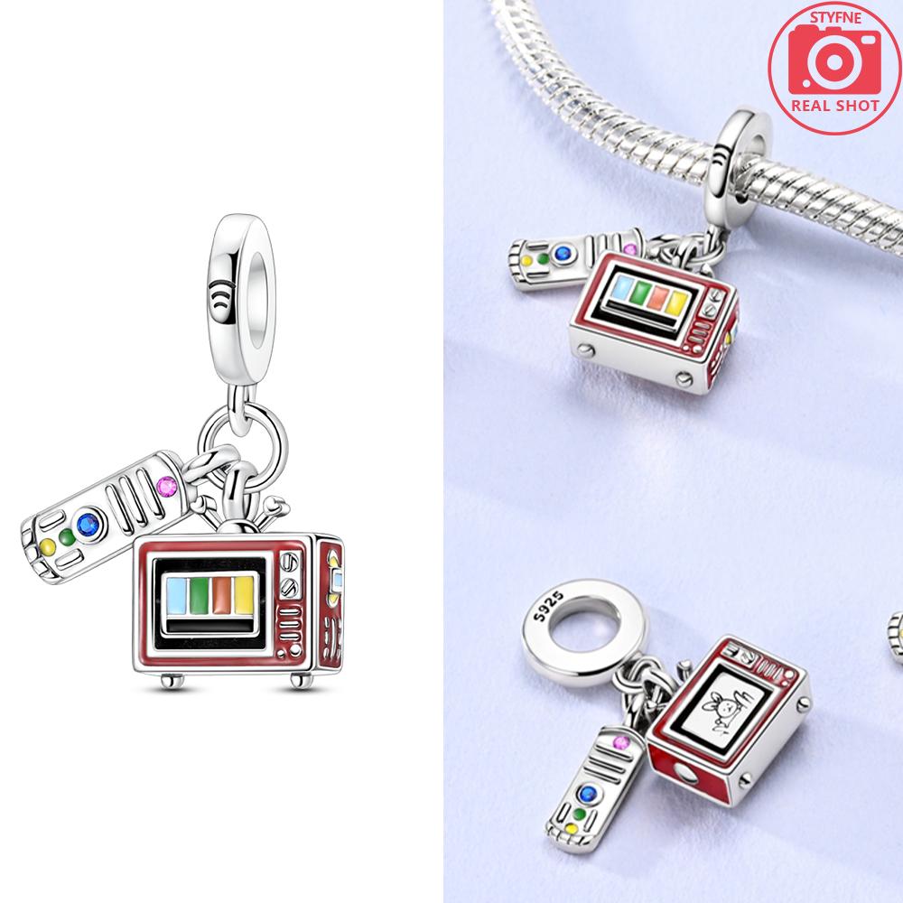 Copper Original Bead Inlaid Zirconium Bowknot Love Heart Balloon Charms Pendants Fit Bracelet Diy Jewelry Marking