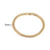 Curb Kubanische Gliederkette Armband für Männer Frauen Paare Edelstahl Armbänder 3mm bis 11mm für Freund Ehemänner