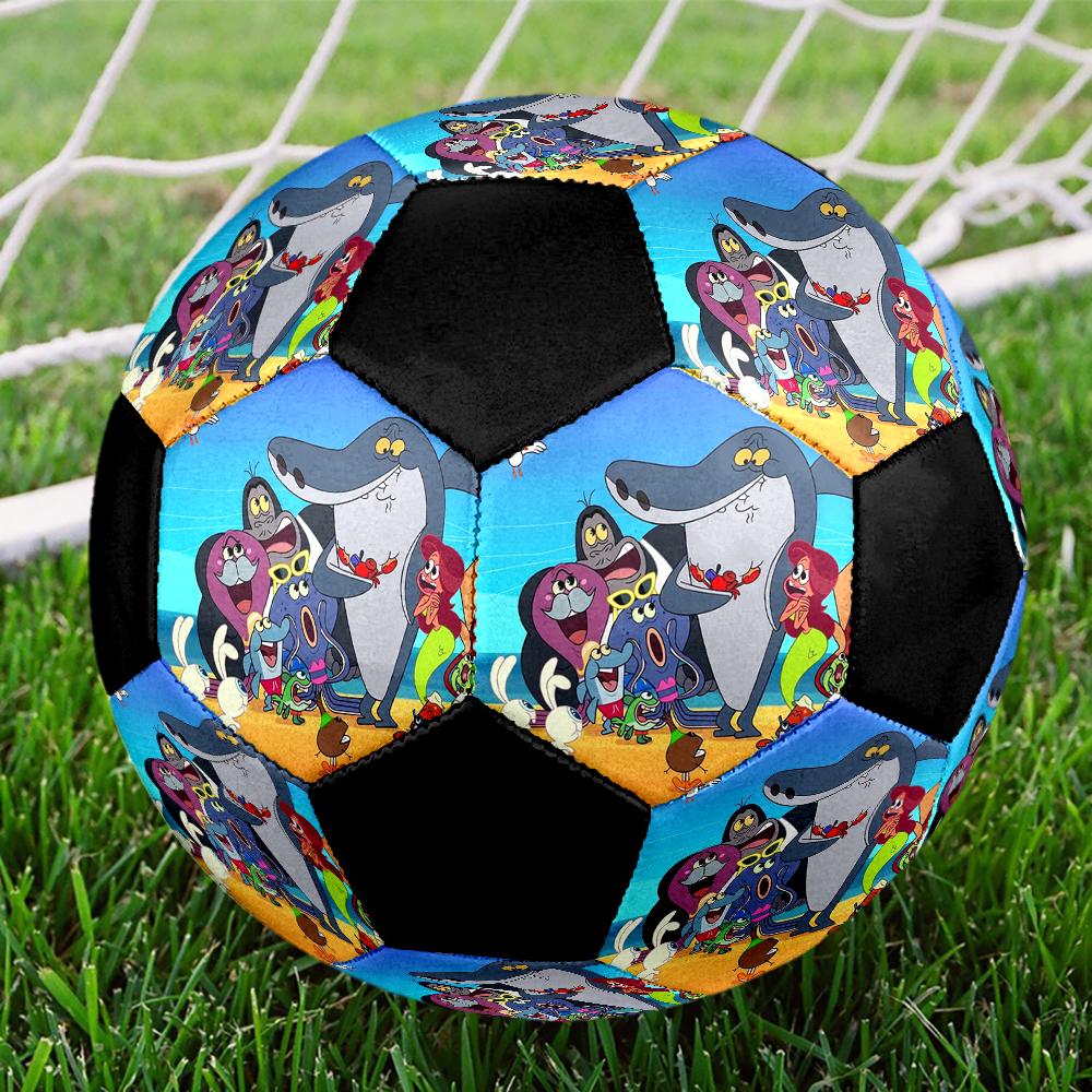Zig & sharko Theme Size 5 Soccer Ball, Suitable for Both Indoor and Outdoor Matches, a Gift Suitable for Everyone.