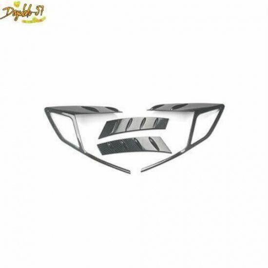 Fit For Hyundai Sonata - Carbon Fiber Rear Tail Light Lamp Cover Trim
