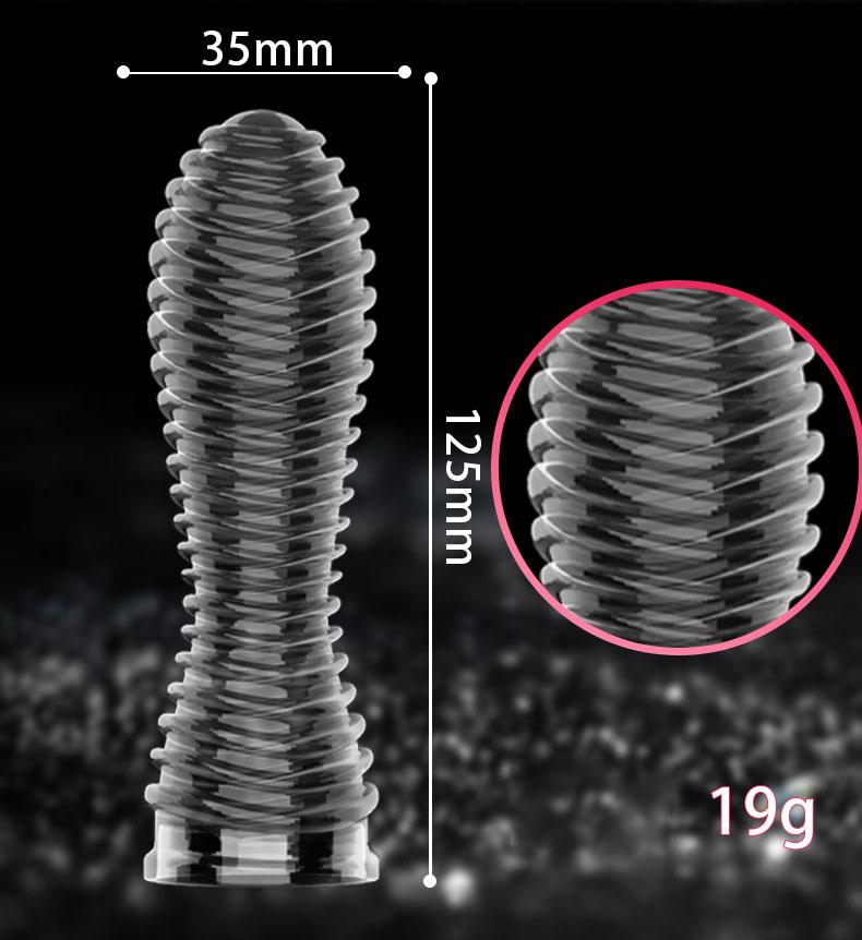 Crystal Dot Delay Condom Penis Sleeve Lasting Enlargement Sex product Spike Clitoris Delay Erection Aid Extend Toys for Man