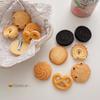 Cartoon Cookie Hair Clip Hairpins Cute Cookie Fun Quirky Side Clip Bangs Clip Student Girl Heart Hair Accessories