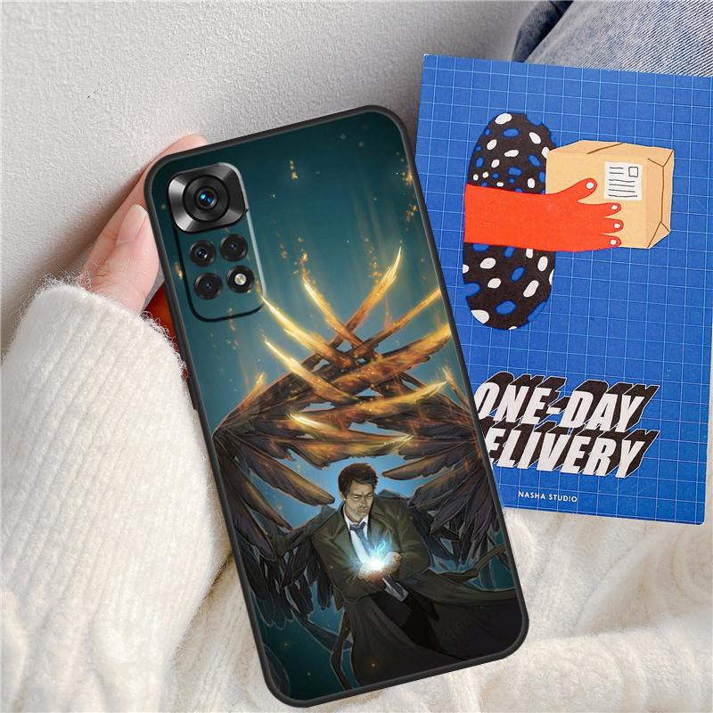 Supernatural Castiel Angel Funda For Xiaomi Redmi Note 13 Pro 14 9 10 11 12 9S 10S 11S 12S Redmi 13C 10C 12C 14C Case