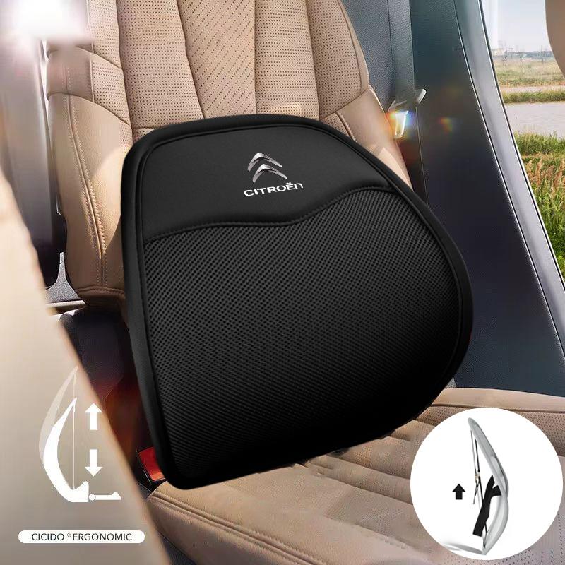 Autositz Lendenwirbelstütze Atmungsaktives Taillenkissen Rückenlehne Zubehör für Citroen C4 C3 C5 C1 C2 Berlingo Celysee Cactus Picasso