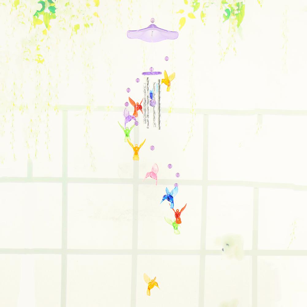 Hummingbird Windchime Charms Handmade Courtyard Decorative Windbell Pendants Art Crafts Ornaments Birthday Gifts Yard Decoration