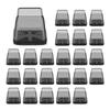 Good-24PCS Square Chair Leg Floor Protector, Hardwood Floor Chair Leg Protector, Non-Slip Felt Furniture Pad, Silicone Cover