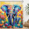 Lion Man Shower Curtain Set - Black/Gold Motivational Quotes, Waterproof Masculine Bath Decor Inspirational Male Design