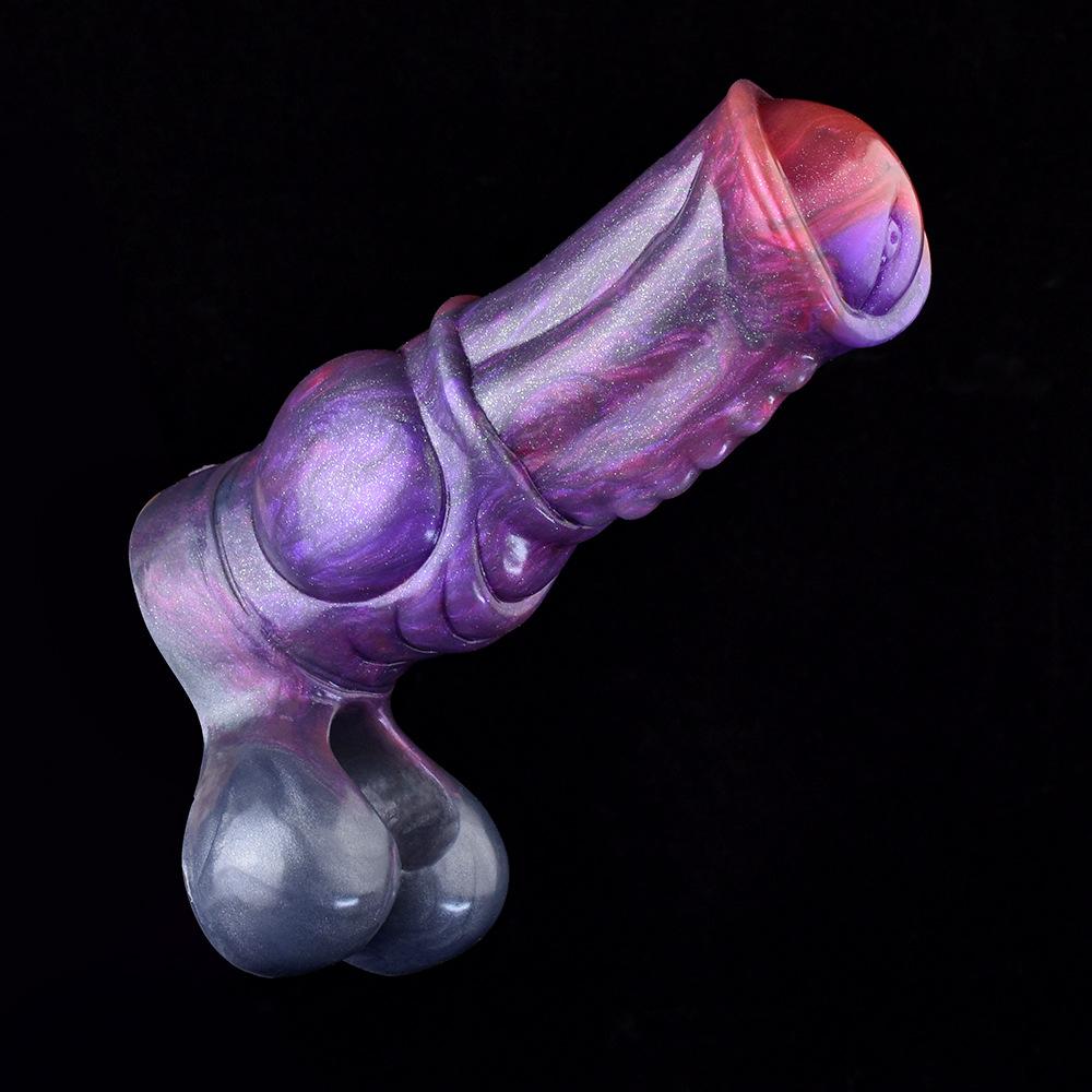 Strap On Silicone Penis Sleeve Extender Condom Realistic Dildo Enlarge Cock for Gay Femdom Pegging