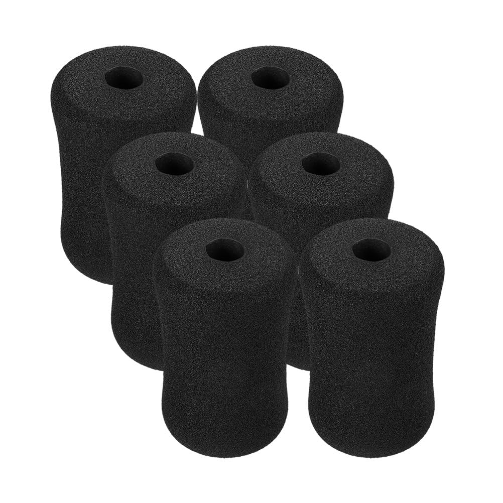 

CALLARON Abdominal Support Sponge Foam Set Universal Fitness Equipment Replacement 22mm Inner 135mm 75mm Outer Diameter Sit-Up (6-Piece) - Accessory, чёрный
