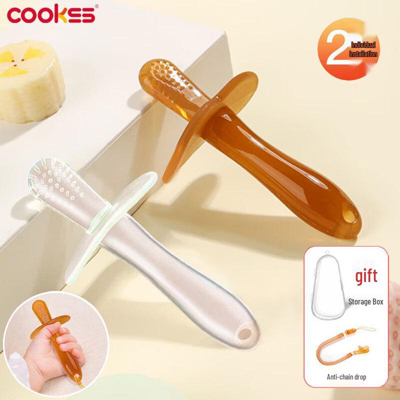 COOKSS Nanosilver Silicone Baby Teether Molar Stick