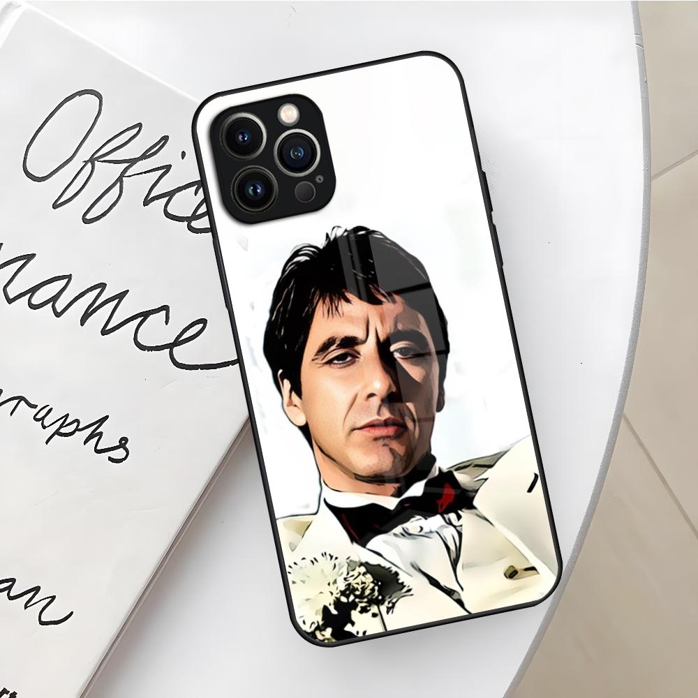 Scarface Godfather Tony Montana Phone Case for Iphone 17 16 Air 15 14 12 11 13 Pro Max Mini X Xr Xs Se Puls glass Cover