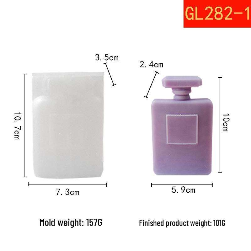 3D Silicone Mold for Perfume Bottle-Shaped Aroma Diffuser & Candle Ornament
