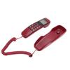 Wall Corded Telephone Caller ID Support Call Back Prevent Slip Landline Phone for Home Hotel Red