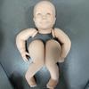 24 Inch Reborn Doll Kit June Open Eyes Blank Unpainted Newborn Doll Kits DIY Simulation Doll Mould for Doll Collector Unfinished Baby Doll Accessories