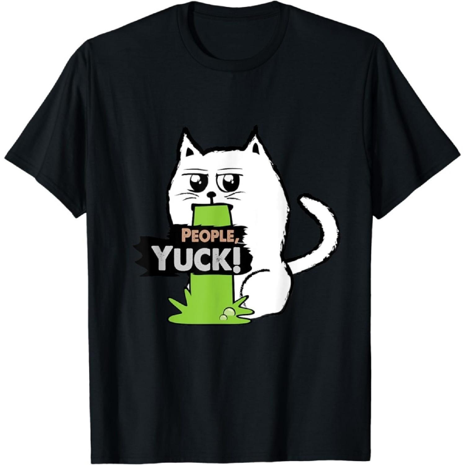 Hopfen People, Yuck! Funny Sarcastic Cat Throwing up S