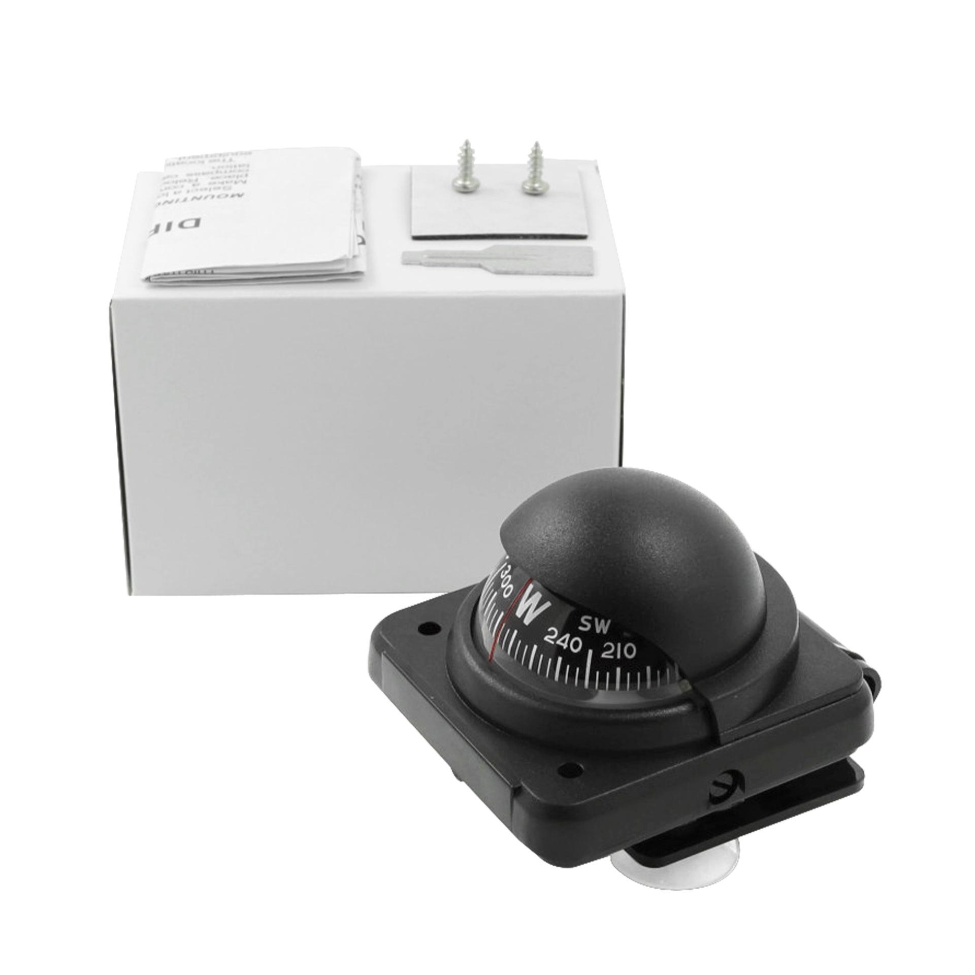 High-Precision Dual-Use Car and Boat Compass with Magnetic Declination Adjustment for Navigation Yachts. Compass