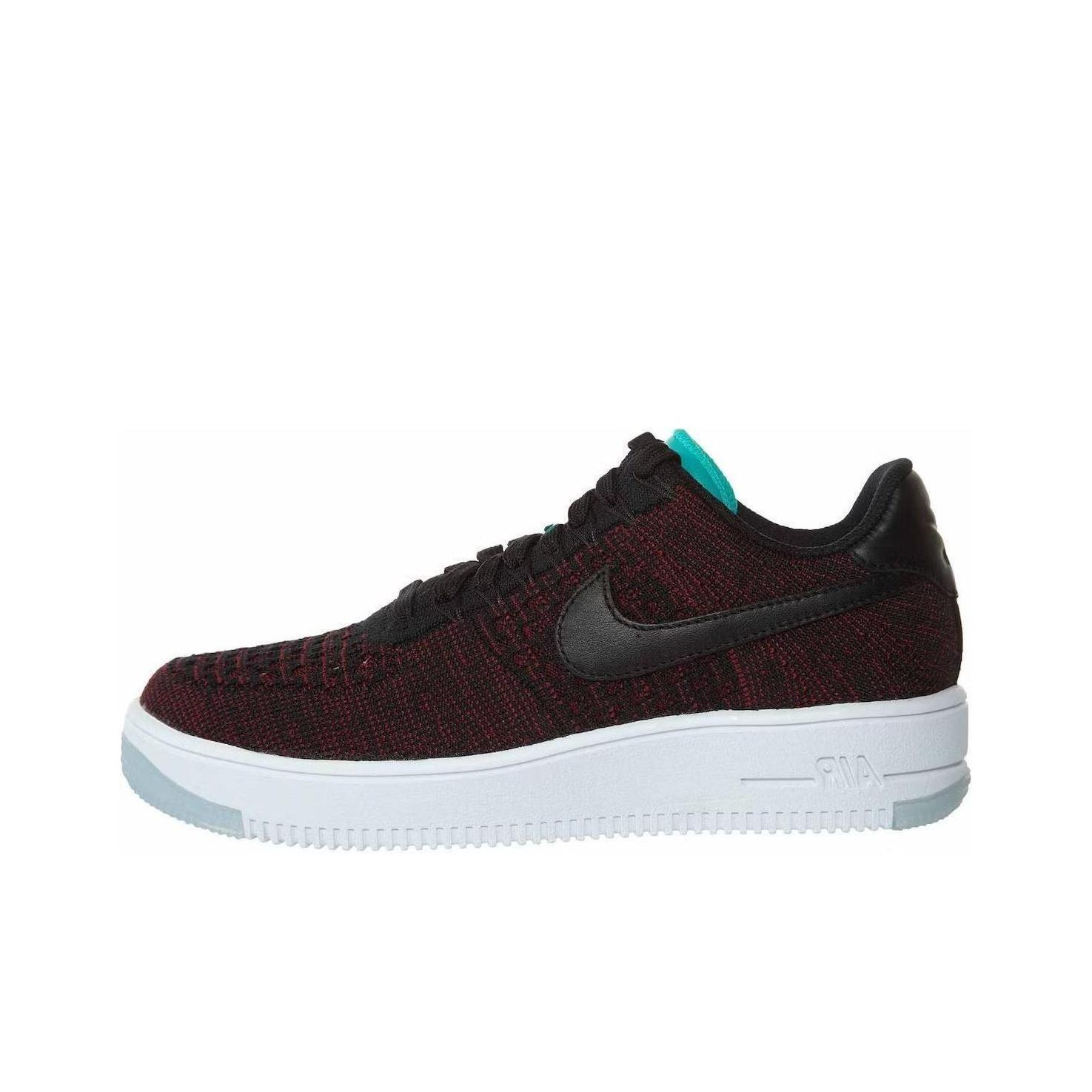 

new Nike Af1 Flyknit Low Black Black Team Red Women s 37.5