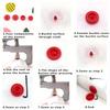 50 Sets Round Snaps Buttons For Bib T5 Plastic Press Button Fastener Snap For Clothes Accessories DIY Crafts