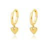 Stainless Steel Heart Earrings for Women Vintage Gold Color Heart Drop Earring Waterproof Wedding Valentine Jewelry Gift