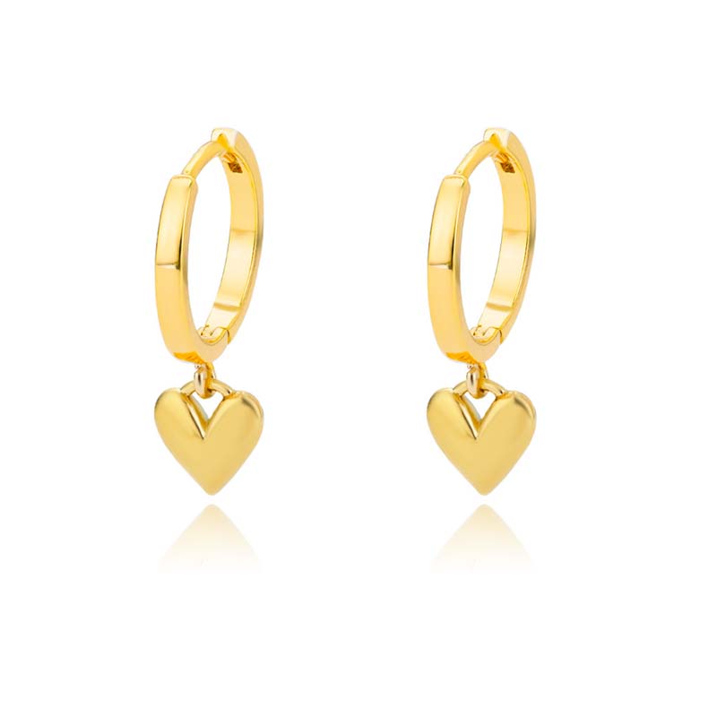 Stainless Steel Heart Earrings for Women Vintage Gold Color Heart Drop Earring Waterproof Wedding Valentine Jewelry Gift