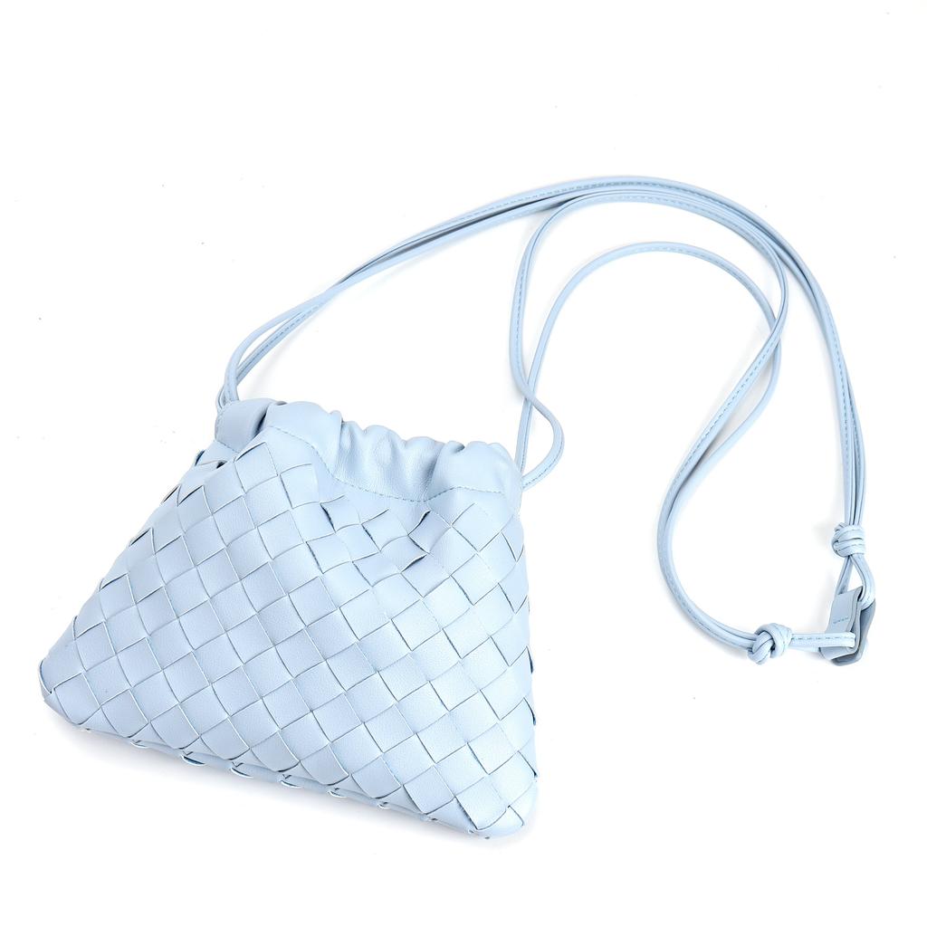 Summer new leather hand-woven cloud bag women's versatile lucky bag women's shoulder messenger bag women's