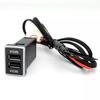 For Toyota Car Dual 2 USB Quick Charger QC3.0 Power Adapter Socket 12V Outlet